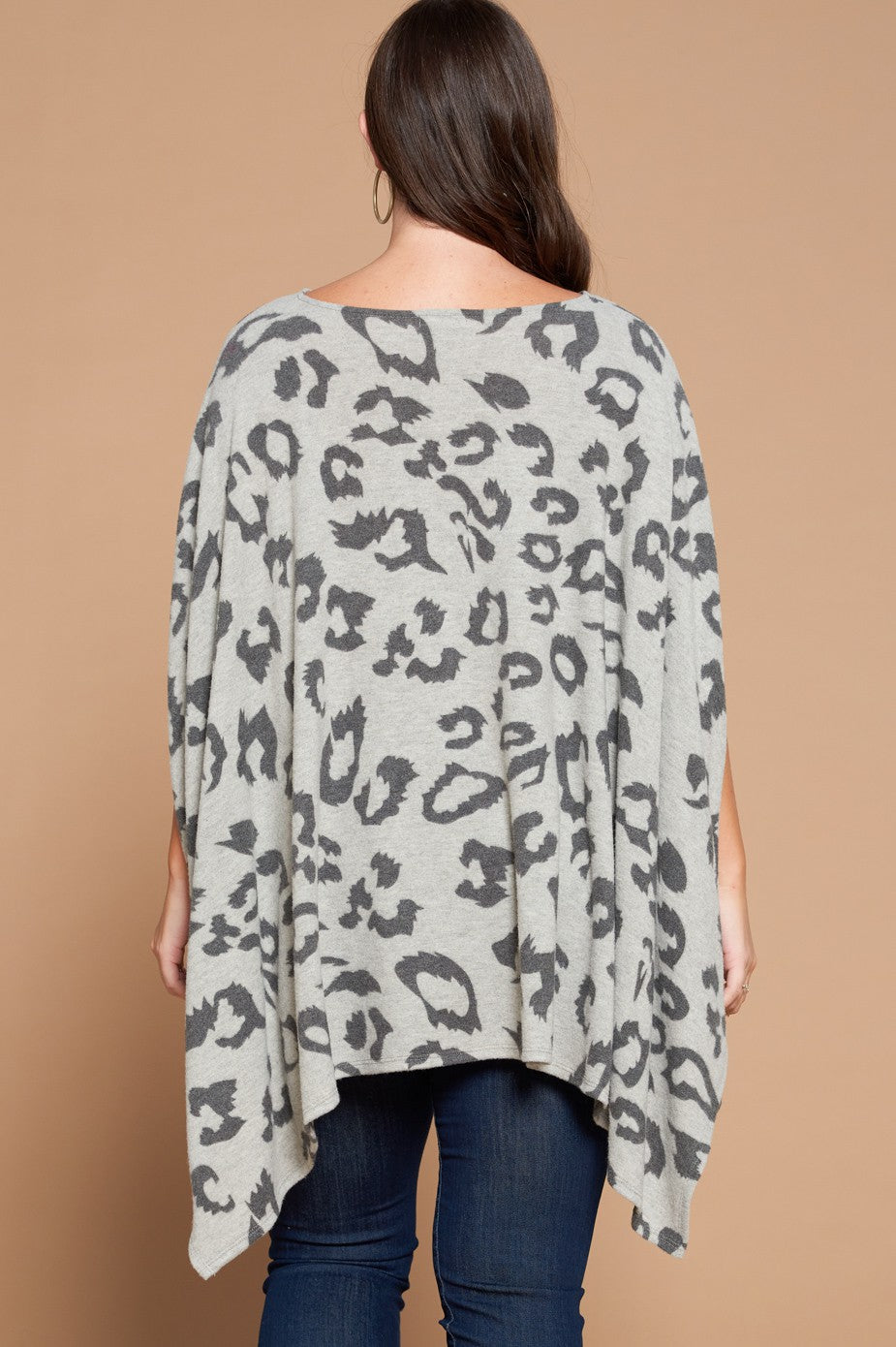 Oddi Plus Leopard Printed Knit Top