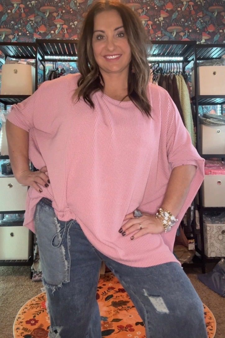 Andree by Unit Dusty Mauve Dolman Top