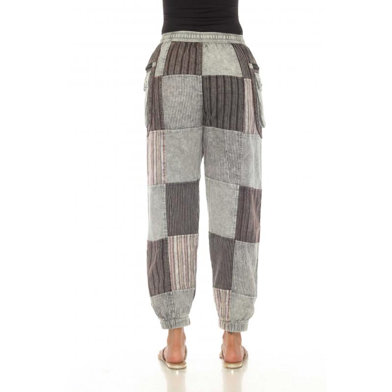 🖤 Stonewashed Patchwork Wander Joggers