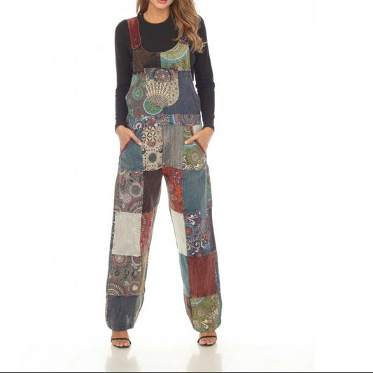 Boho Patchwork Wanderlust Overalls